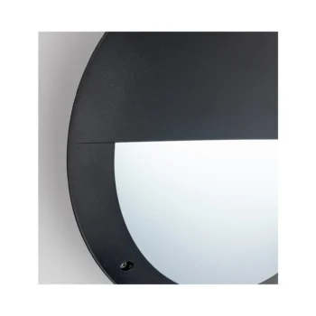 Saxby 55690 Saxby Seran Eyelid IP65 12W - Matt Black Textured & Opal Pc 2