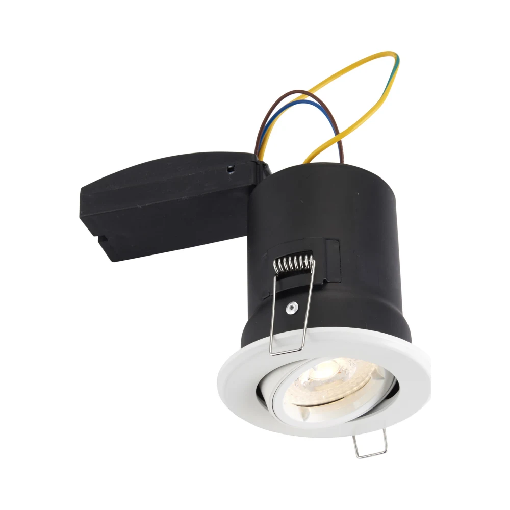 Saxby ShieldPLUS Tilt GU10 Matt White 4 Saxby 61060 Saxby ShieldPLUS Tilt GU10 Matt White 4