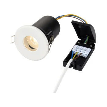 Saxby Shield LED Downlights – Style and Efficiency 6 Saxby 61061 Saxby ShieldPLUS IP65 GU10 Matt White 1