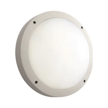 Saxby 69231 Saxby Luik Plain Casing IP65 18W - Textured Matt White Paint & Opal Pc 1