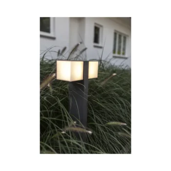 Lutec 7193801118 Lutec - Cuba Pole Light Bollard Dark Grey Double Rotating Heads 2