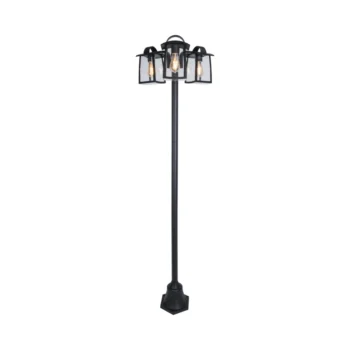 Lutec 7273606012 Lutec - Kelsey Pole Light - Matt Black