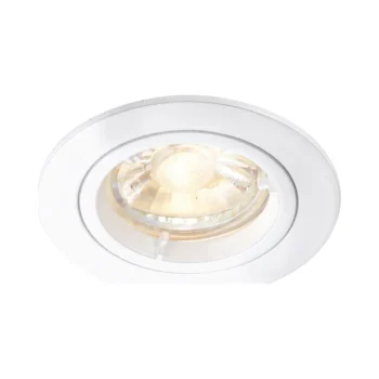 Saxby 76006 Saxby Cast Fixed GU10 Matt White 1