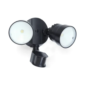 Lutec 7622104330 Lutec - Shrimp Security Lamp - Black - 5000K - Double Moveable Heads - PIR Sensor 2