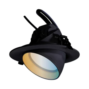 Aurora Boutica Adjustable 38W Colour Switchable Retail Wallwasher - 3000/4000/5700K - Black