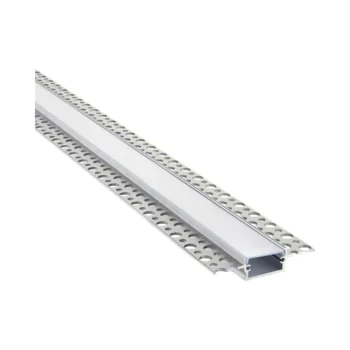 Saxby 94948 Saxby Rigel Plaster-in Wide Aluminium Profile/Extrusion - 2m Silver 1