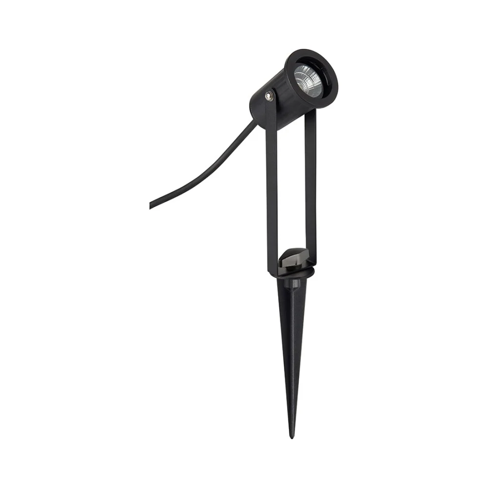 Saxby 8W IP65 LED Spike Light 4000K Cool White Matt Black 2 Saxby 95206 Saxby Picco Mini IP65 8W Spike Light - 4000K Cool White - Matt Black 2