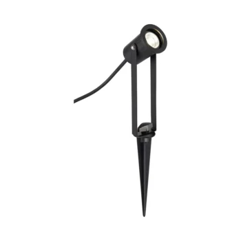 Saxby 8W IP65 LED Spike Light 4000K Cool White Matt Black
