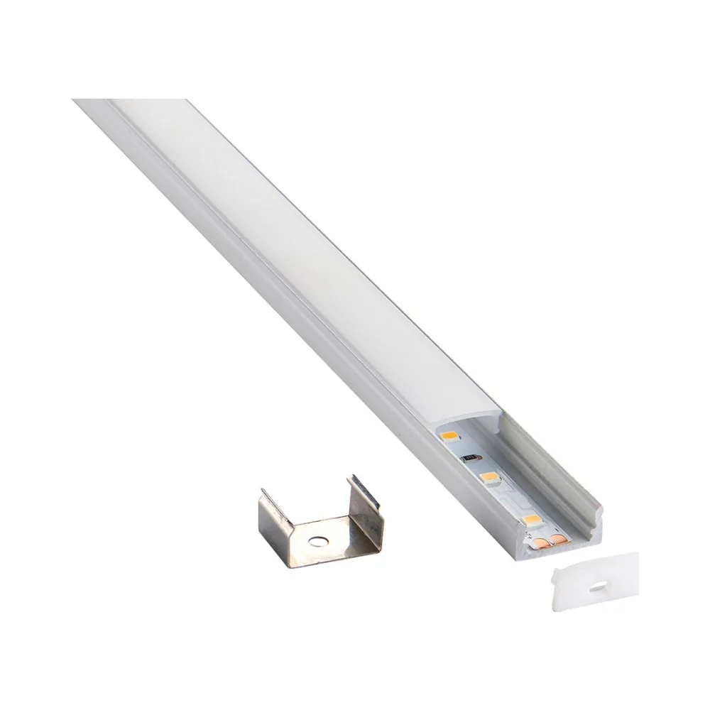 Saxby RigelSLIM Surface Aluminium Profile/Extrusion - 2m Matt White 7 Saxby 97734 Saxby RigelSLIM Surface Aluminium Profile/Extrusion - 2m Matt White 7