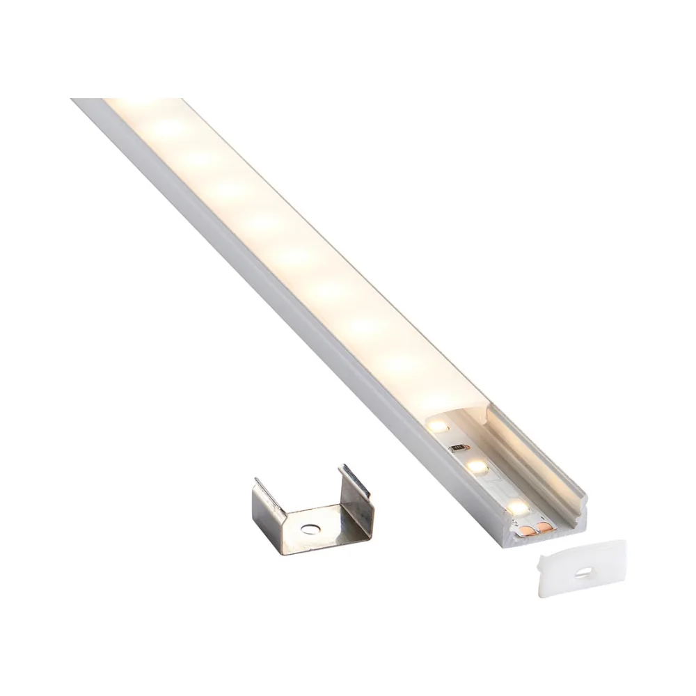 Saxby RigelSLIM Surface Aluminium Profile/Extrusion - 2m Matt White 8 Saxby 97734 Saxby RigelSLIM Surface Aluminium Profile/Extrusion - 2m Matt White 8