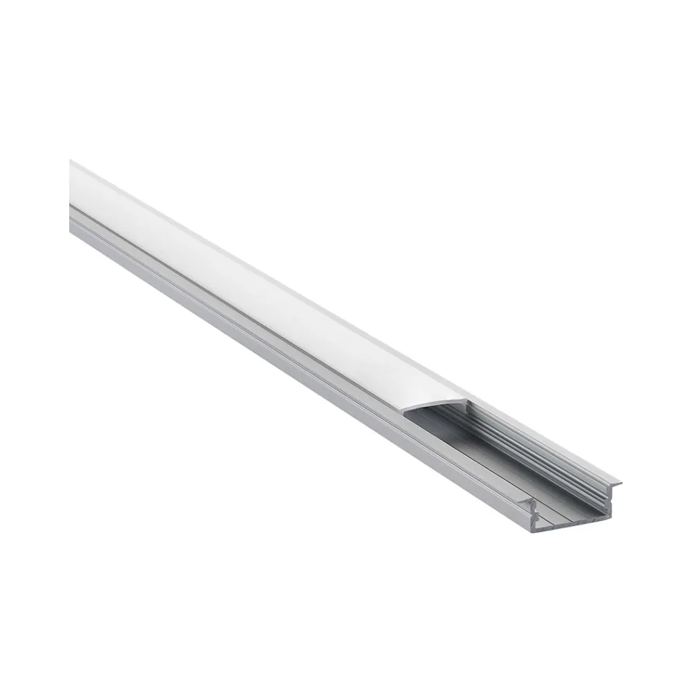Saxby RigelSLIM Recessed Wide Aluminium Profile/Extrusion - 2m Silver 2 Saxby 97736 Saxby RigelSLIM Recessed Wide Aluminium Profile/Extrusion - 2m Silver 2