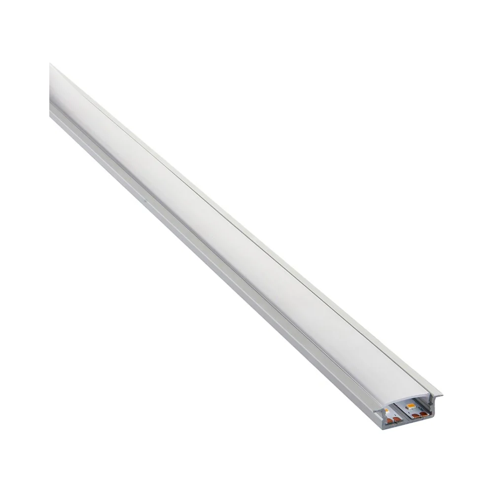 Saxby RigelSLIM Recessed Wide Aluminium Profile/Extrusion - 2m Silver 3 Saxby 97736 Saxby RigelSLIM Recessed Wide Aluminium Profile/Extrusion - 2m Silver 3