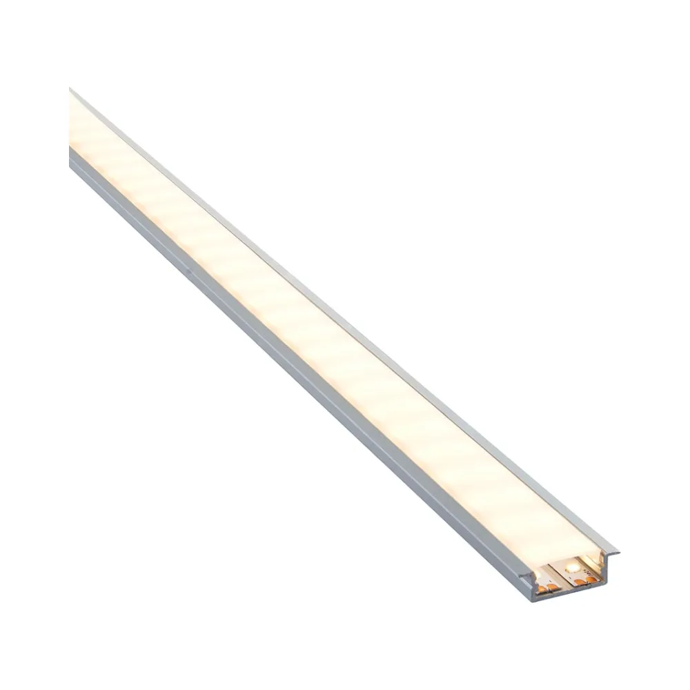 Saxby RigelSLIM Recessed Wide Aluminium Profile/Extrusion - 2m Silver 4 Saxby 97736 Saxby RigelSLIM Recessed Wide Aluminium Profile/Extrusion - 2m Silver 4