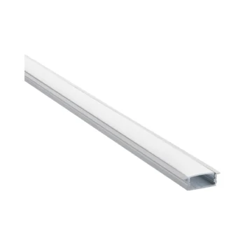 Saxby 97736 Saxby RigelSLIM Recessed Wide Aluminium Profile/Extrusion - 2m Silver 1