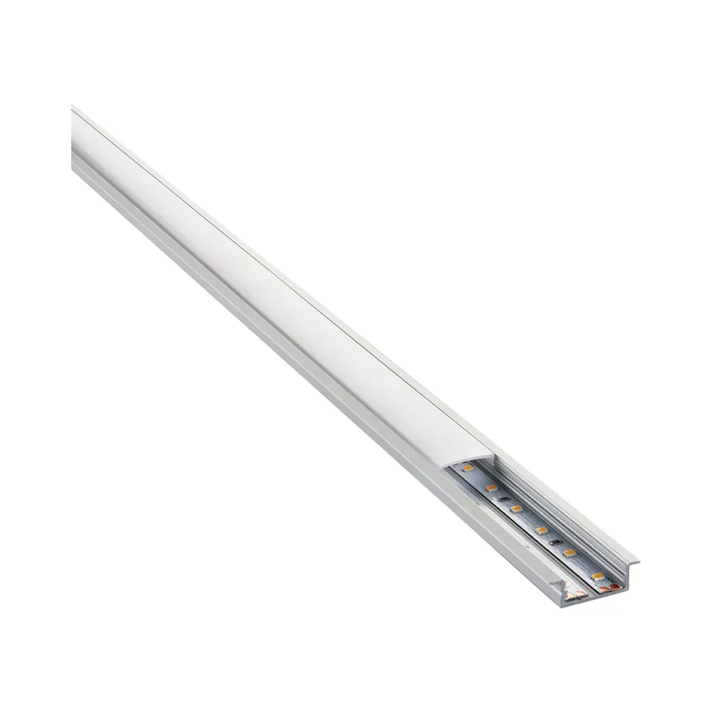 Saxby RigelSLIM Recessed Wide Aluminium Profile/Extrusion - 2m Silver 5 Saxby 97736 Saxby RigelSLIM Recessed Wide Aluminium Profile/Extrusion - 2m Silver 5