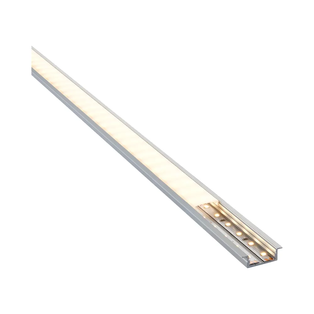 Saxby RigelSLIM Recessed Wide Aluminium Profile/Extrusion - 2m Silver 6 Saxby 97736 Saxby RigelSLIM Recessed Wide Aluminium Profile/Extrusion - 2m Silver 6