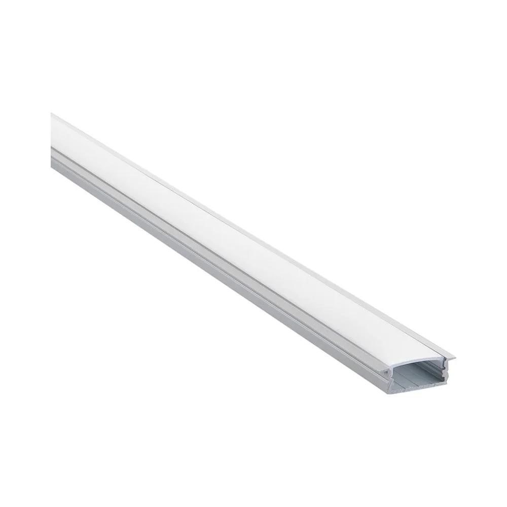 Saxby RigelSLIM Recessed Wide Aluminium Profile/Extrusion - 2m Silver 1 Saxby 97736 Saxby RigelSLIM Recessed Wide Aluminium Profile/Extrusion - 2m Silver 1