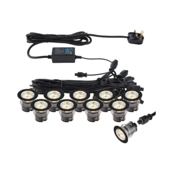 Saxby 99765 Saxby IkonPRO CCT 3000K/4000K 35mm kit black IP67 0.75W - Clear