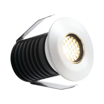 ALL LED AGLX020WH27 - Britannia 1W LED 350mA IP67 Baffle Honeycomb Ground Light Polar White Finish 2700K