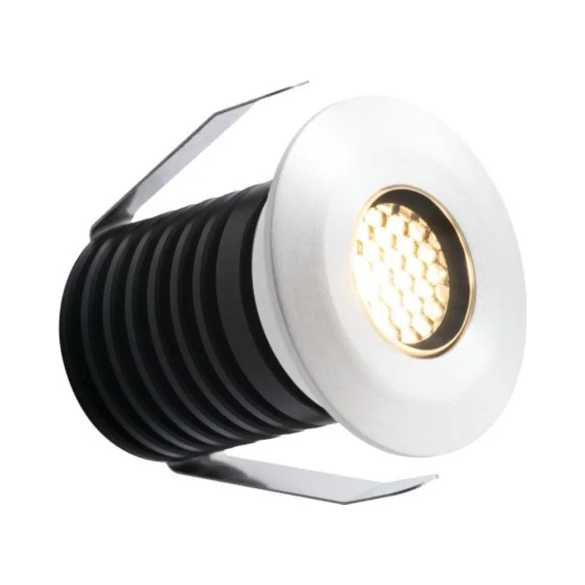 ALL LED AGLX020WH/27 - Britannia 1W LED 350mA IP67 Baffle Honeycomb Ground Light Polar White Finish 2700K 1 ALL LED AGLX020WH27 - Britannia 1W LED 350mA IP67 Baffle Honeycomb Ground Light Polar White Finish 2700K