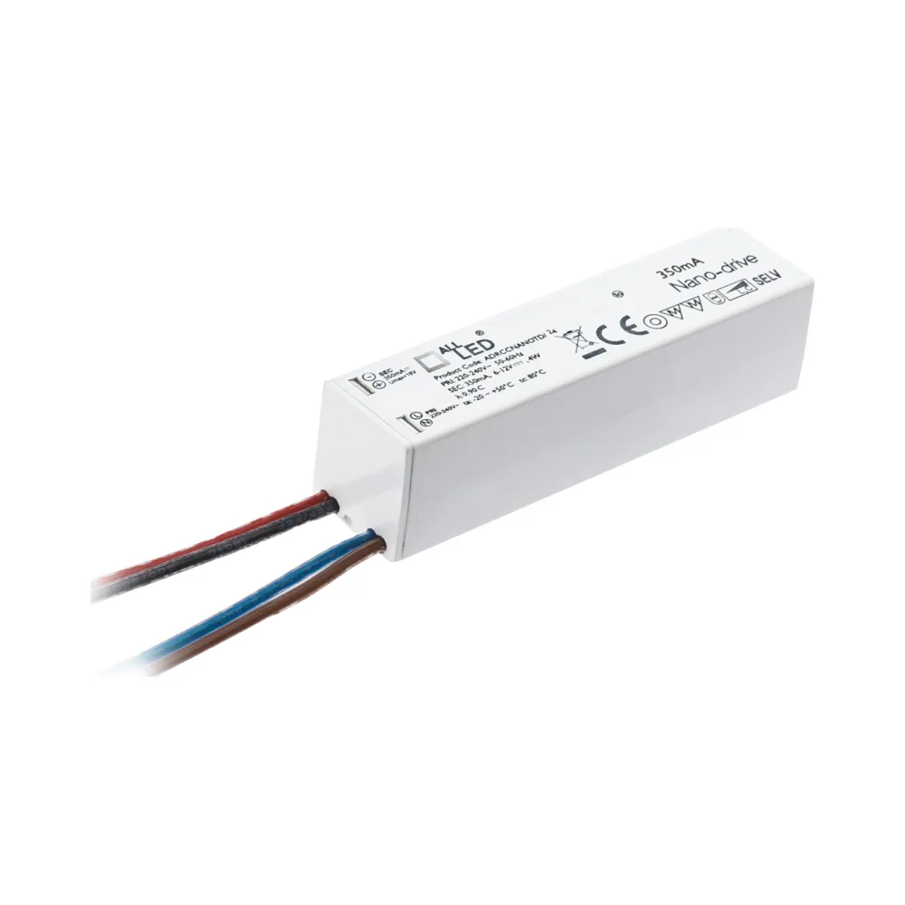 ALL LED ADRCC350NANOTD/2-4 2-4W 350mA Dimmable Constant Current Nano LED Driver 1 ALL LED ADRCC350NANOTD/2-4 2-4W 350mA Dimmable Constant Current Nano LED Driver 1