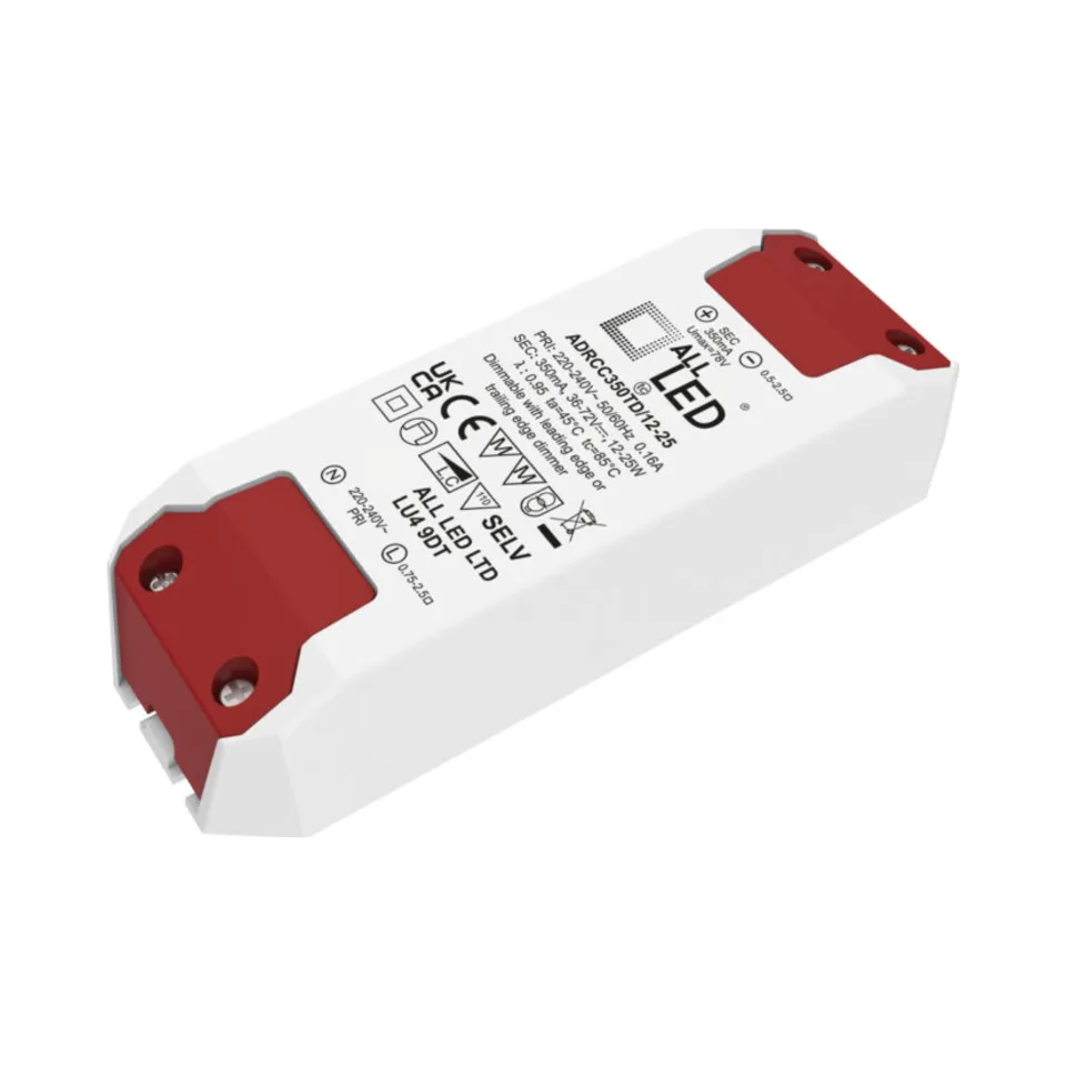 ALL LED ADRCC350TD/12-25 Drive350 12-25W Dimmable 350mA Constant Current LED Driver 1 ALL LED ADRCC350TD/12-25 Drive350 12-25W Dimmable 350mA Constant Current LED Driver