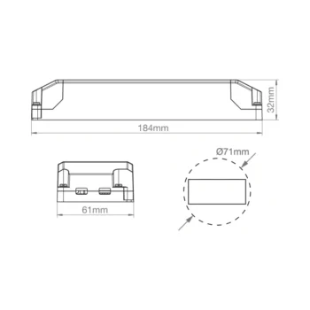 ALL LED ADRCV2450TD ALL LED ADRCV2450TD 24V 25W Dimmable LED Constant Voltage Driver 2