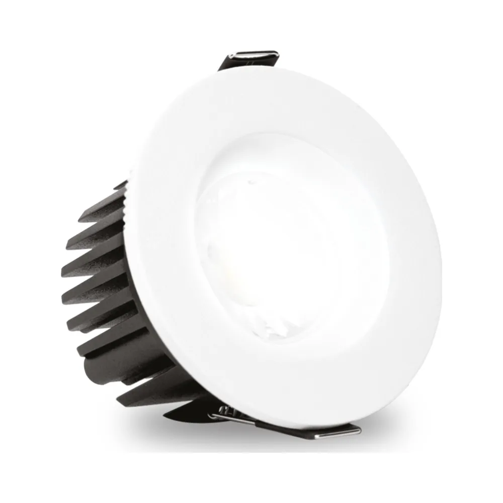 ALL LED | AFD010D/40 | Defender | LED Downlight | IP65 230V | 4000K Cool White | 10W 1 ALL LED AFD010D/40 All LED Defender - AFD010D/40 - Fixed 10W IP65 Dimmable LED Fire Rated Downlight 4000K 1