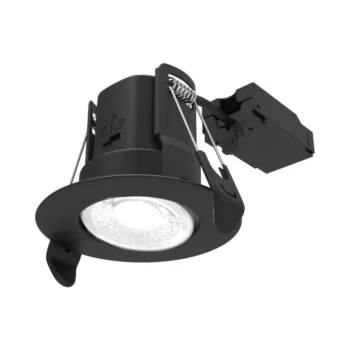 ALL LED AFD05/A/BK/CCT Atom Carbon Black Adjustable 5W IP65 CCT Dimmable LED Downlight