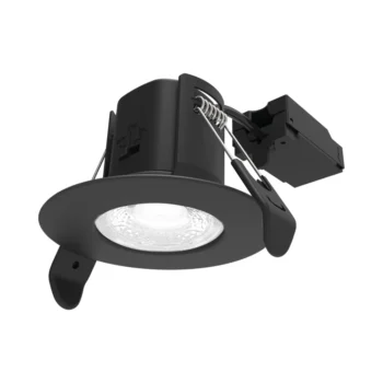 ALL LED AFD05/F/BK/CCT Atom Carbon Black 5W IP65 CCT Dimmable LED Downlight