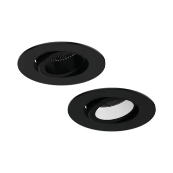 ALL LED AFDP75BZ/A/BLK ALL LED AFDP75BZ/A/BLK - Carbon Black Adjustable iCan75 Platinum Customisable Anti-Glare Twist & Lock Bezel