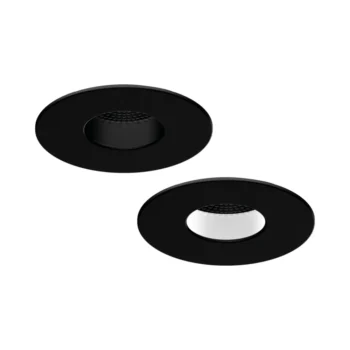 ALL LED AFDP75BZ/F/BLK ALL LED AFDP75BZ/F/BLK - Carbon Black Fixed iCan75 Platinum Customisable Anti-Glare Twist & Lock Bezel