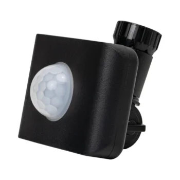 ALL LED AFL/PIR/BK Carbon Black IP65 PIR Sensor With Q-Nex Plug & Play Technology