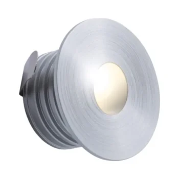 ALL LED ALRD032AL/40 - Oxford 1W LED 350mA IP65 Round Low Level Brushed Aluminium 4000K