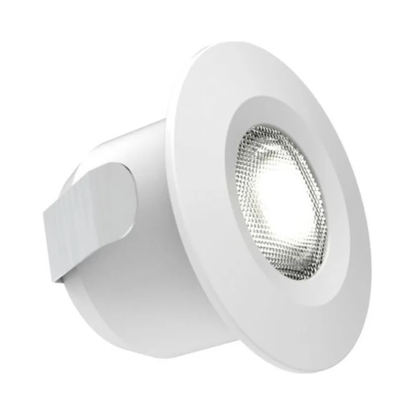 ALL LED AML12V/WH/40 - Beam 1W 12V Marker Light Polar White Finish 4000K 1 ALL LED AML12VWH40 - Beam 1W 12V Marker Light Polar White Finish 4000K