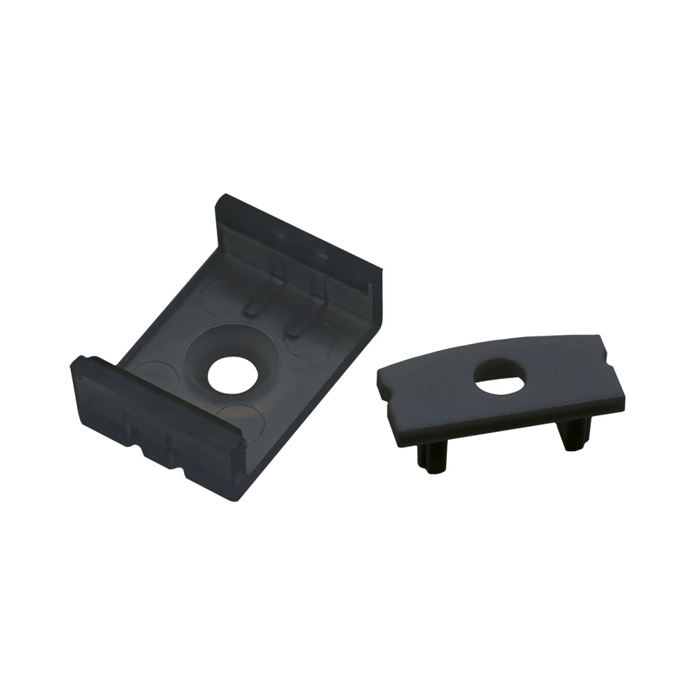 ALL LED APA001/BK/ACC 4 Black Brackets 4 End Caps Pack 1 ALL LED APA001/BK/ACC ALL LED Accessories Pack 4 Black Brackets 4 End Caps for PROFILE1 Carbon Black (APA001/BK)