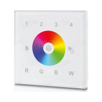 ALL LED ASC/WIFI/WSW/1G ALL LED Colour4+ 4 Zone RGBW Wall Mounted RF Controller for Use with ASC/WIFI/REC