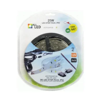 ALL LED ASTP005IP/40 ALL LED 5m LED Strip Pack Kit - 25W IP65 4000K Cool White