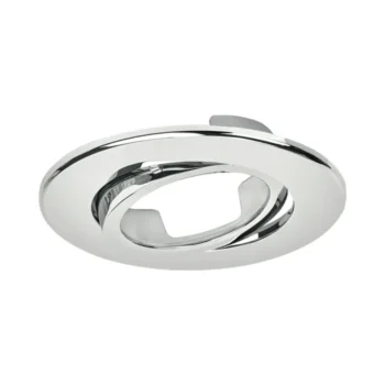 Aurora AU-R62BZPC R6™CWS Adjustable IP65 Polycarbonate Polished Chrome Bezel