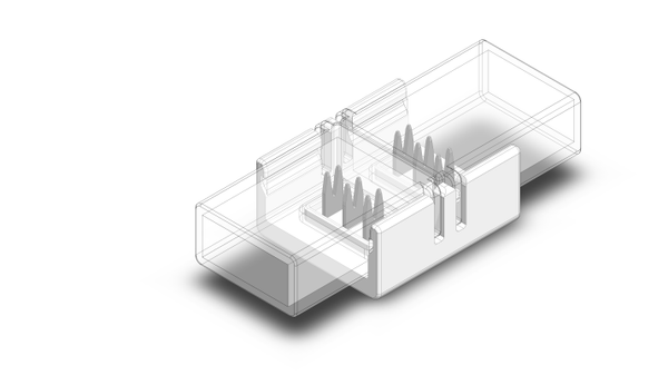 Aurora | AU-ST2208A | Chroma Flex | 8mm CX Connector | IP65 1 Aurora 8mm CX Connector IP65