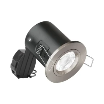 Aurora EN-FD101SN GU10 Fixed Lock Ring Aluminium Fire Rated Downlight - Satin Nickel