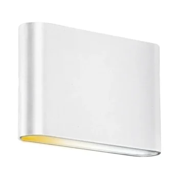 WallECS White 6W IP65 Colour Switchable Fixed Up/Down Wall Light