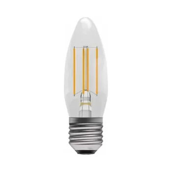 Bell 05308 4W Clear Filament Candle Dimmable LED Bulb 2700K Warm White ES/E27