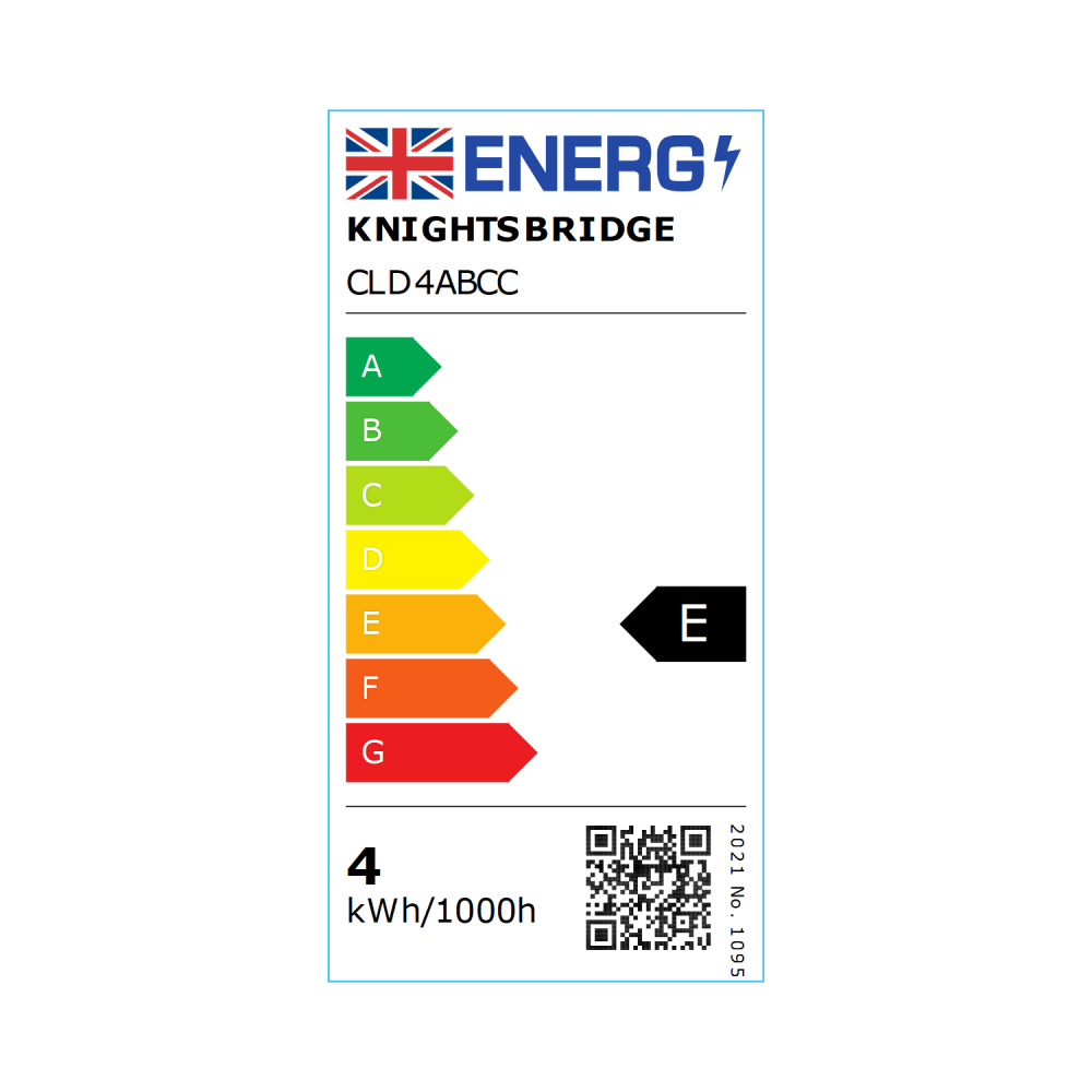 Knightsbridge 230V 4W Dimmable LED BC Clear Candle Filament Lamp - 2700K Very Warm White 2 Knightsbridge CLD4ABCC Knightsbridge 230V 4W Dimmable LED BC Clear Candle Filament Lamp - 2700K Very Warm White 2