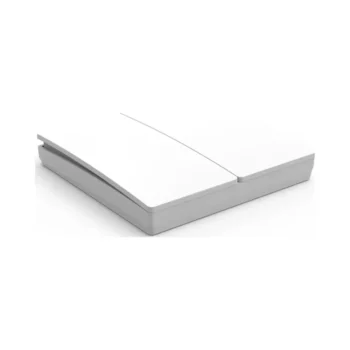 Forum 2 Gang Kinetic Push Switch Matt White 2