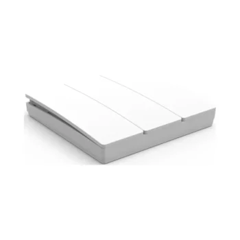 Forum 3 Gang Kinetic Push Switch Matt White 2