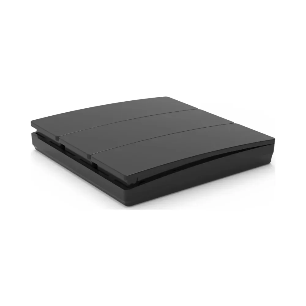 Forum 3 Gang Kinetic Push Switch Matt Black 3 Forum 3 Gang Kinetic Push Switch Matt Black 3