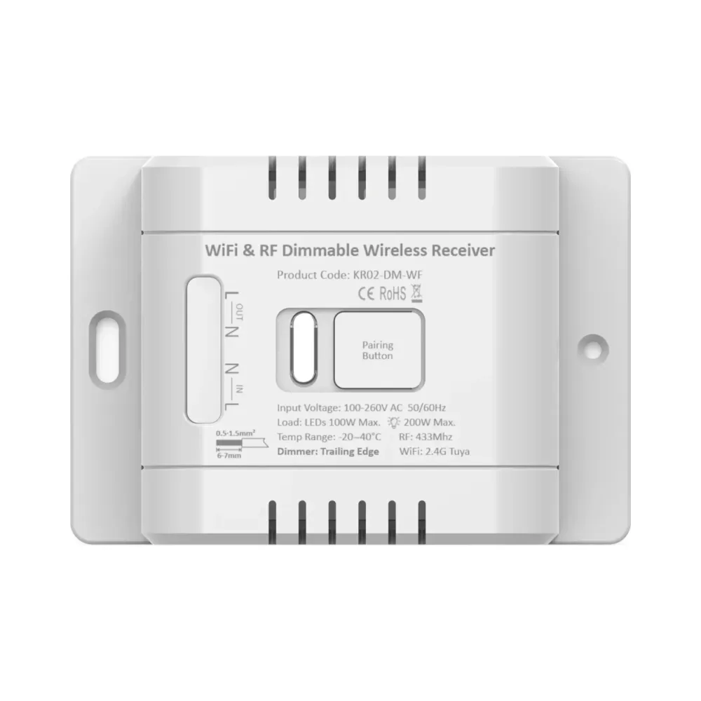 Forum 1 Channel Tuya Smart WiFi Kinetic Dimmer IP20 White 3 Forum 1 Channel Tuya Smart WiFi Kinetic Dimmer IP20 White 3