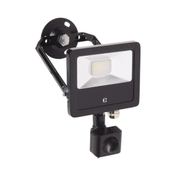 Collingwood Lighting Collingwood FL01BPCS 10W Colour Switchable Black Floodlight IP65 PIR 115lm/W