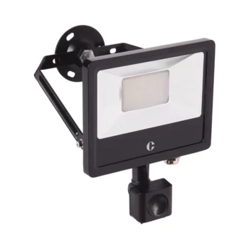 Collingwood Lighting Collingwood FL02BPCS 20W Colour Switchable Black Floodlight IP65 PIR 120lm/W